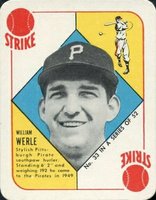 1951 Topps Red Backs #33 William Werle Baseball Card