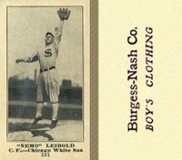 1916 Burgess-Nash Co. #101 Nemo Leibold Baseball Card