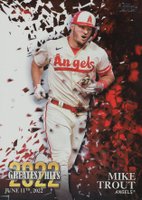 2023 Topps 2022 Greatest Hits #22GH18 Mike Trout Baseball Card