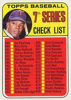 1969 Topps #582w 7th Series Checklist (589-664) White circle on back Baseball Card