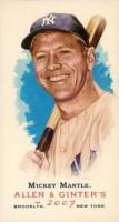 2007 Topps Allen & Ginter #7 Mickey Mantle Mini Baseball Card