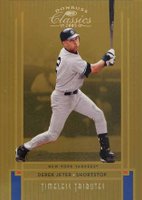 2005 Donruss Classics #2 Derek Jeter Timeless Tributes-Gold Baseball Card