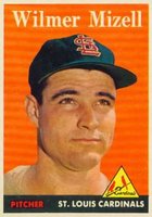 1958 Topps #385 Wilmer Mizell Baseball Card
