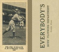 1916 Everybody's #156 Frank Schulte Baseball Card