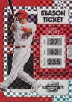 2022 Panini Chronicles Contenders Optic #5 Mike Trout Building Blocks Baseball Card