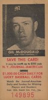 1954 N.Y. Journal-American # Gil McDougald Baseball Card