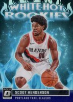 2023 Panini Donruss Optic White Hot Rookies #15 Scoot Henderson Purple Basketball Card