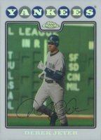 2008 Topps Chrome #121 Derek Jeter Refractor Baseball Card