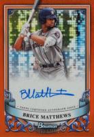 2024 Bowman Sterling Prospect Autographs #PABMA Brice Matthews Orange Refractor Baseball Card