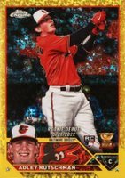 2023 Topps Chrome Update #USC1 Adley Rutschman Yellow Mini Diamond Refractor Baseball Card