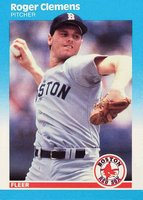 1987 Fleer Glossy #32 Roger Clemens Baseball Card