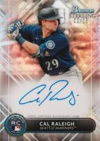 2022 Bowman Sterling Rookie Autographs #RACR Cal Raleigh Rose Gold Refractor Baseball Card