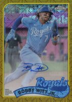 2024 Topps Silver Pack 1989 Chrome Promo #T89C85 Bobby Witt Jr. Autograph-Gold Baseball Card
