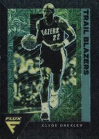 2020 Panini Flux #187 Clyde Drexler Black Mojo 1/1 Basketball Card