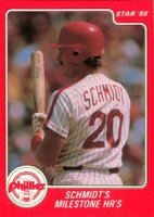 1988 Star Mattingly/Schmidt #8 Mattingly/Schmidt Schmidt's Milestone HR's-Glossy Baseball Card