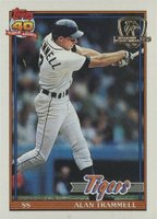 1991 Topps Desert Shield #275 Alan Trammell Baseball Card