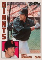 1984 Topps #522 Dave Bergman Baseball Card