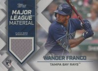 2022 Topps Major League Material #MLMWF Wander Franco Baseball Card