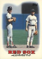 1988 Topps Tiffany #21 Red Sox Leaders Baseball Card