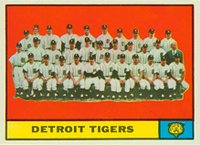 1961 Topps #51 Detroit Tigers Team Baseball Card