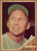 1962 Topps #195GT Joe Cunningham Green Tint Baseball Card