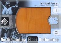 2011 SP Authentic North Carolina Floor #UNCMI Michael Jordan Basketball Card