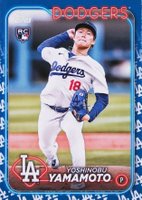 2024 Topps #553 Yoshinobu Yamamoto Team Color Border Baseball Card