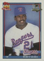 1991 Topps Desert Shield #535 Ruben Sierra Baseball Card