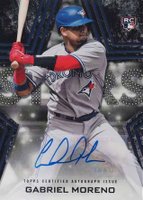 2023 Topps Baseball Stars Autographs #BSAGM Gabriel Moreno Black Baseball Card