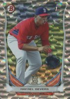 2014 Bowman Draft Picks Top Prospects #TP37 Rafael Devers Silver Ice Baseball Card
