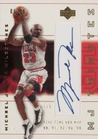 2001 Upper Deck MJ Tributes MJ Milestones #M4 Michael Jordan Autograph Basketball Card