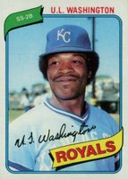 1980 Topps #508 U.L. Washington Baseball Card
