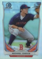 2014 Bowman Draft Picks #CDP22 Michael Chavis Chrome-Refractor Baseball Card