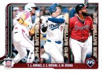 2025 Topps #347 Luis Arraez/Marcell Ozuna/Shohei Ohtani Baseball Card