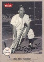 2002 Fleer Greats # Phil Rizzuto Autographed Baseball Card