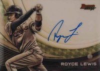 2017 Bowman's Best Monochrome Autograph #MA-RL Royce Lewis Superfractor 1/1 Baseball Card