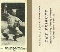1916 Altoona Tribune #155 Walter Schang Baseball Card