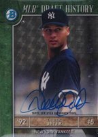 2017 Bowman Draft MLB Draft History #DJ Derek Jeter Autograph-Superfractor 1/1 Baseball Card