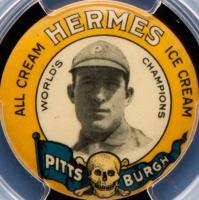1910 Hermes Ice Cream Pin # Fred Clarke Baseball Card