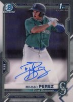 2021 Bowman Chrome Prospect Autographs #CPAHP Hedbert Perez Baseball Card