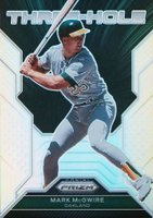 2023 Panini Prizm Three-Hole #TH9 Mark McGwire Silver Prizm Baseball Card