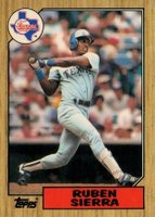 1987 Topps Tiffany #261 Ruben Sierra Baseball Card