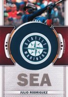 2023 Topps Team Logo Commemorative Patch #TLPJR Julio Rodriguez Baseball Card