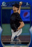 2023 Bowman Draft #BDC6 Noble Meyer Chrome-Blue Baseball Card