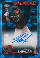 2024 Topps Chrome Sapphire Update Series Chrome Sapphire Autographs #JL Jordan Lawlar Baseball Card