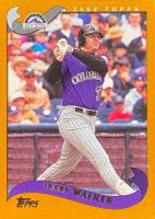 2002 Topps #25 Larry Walker Baseball Card