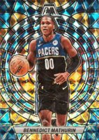 2022 Panini Mosaic Stained Glass #1 Bennedict Mathurin Basketball Card