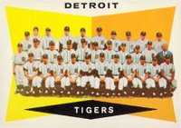 1960 Topps #72 Detroit Tigers Team Baseball Card