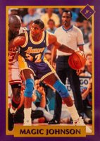 1991 Tuff Stuff Jr. #17 Magic Johnson Basketball Card
