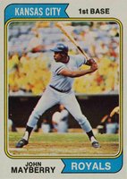 1974 Topps #150 John Mayberry Baseball Card